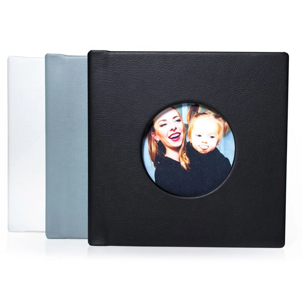 Лидер продаж, фотоальбом с пользовательским логотипом, кожаный фотоальбом