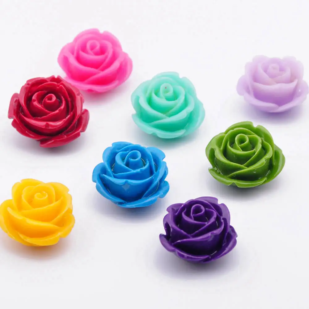 30pcs Flower Shape 8mm Artificial Coral Loose Spacer Beads Wholesale Lot for DIY Crafts Jewelry Making Findings