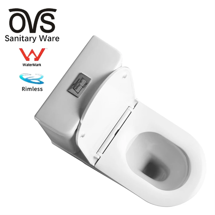 OVS Watermark Australia Technology  2 Pieces Porcelain Toilet Water Closet Floor Mounted S Trap Two Pieces Toilets