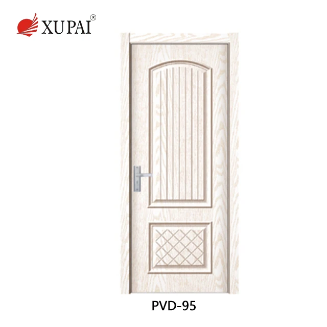 PVC paint-free door china mdf door skin caving modern indoor wood door