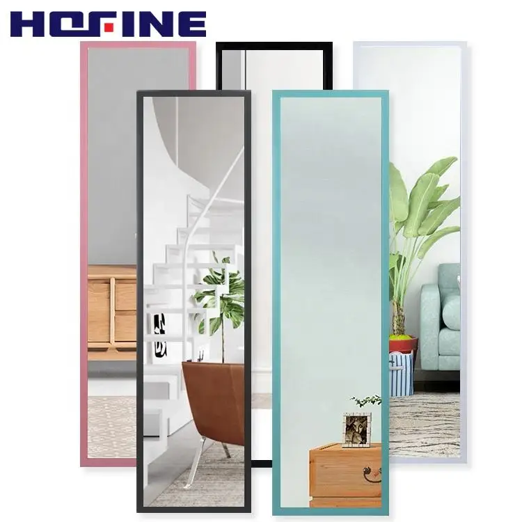 Excellent quality multi-size multi-color plastic 24x48 full-body floor mirror wall hanging mirror