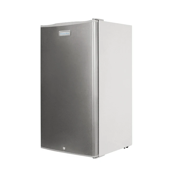 Stainless Mini Steel Single Door Fridge 220V 90L Home Refrigerator