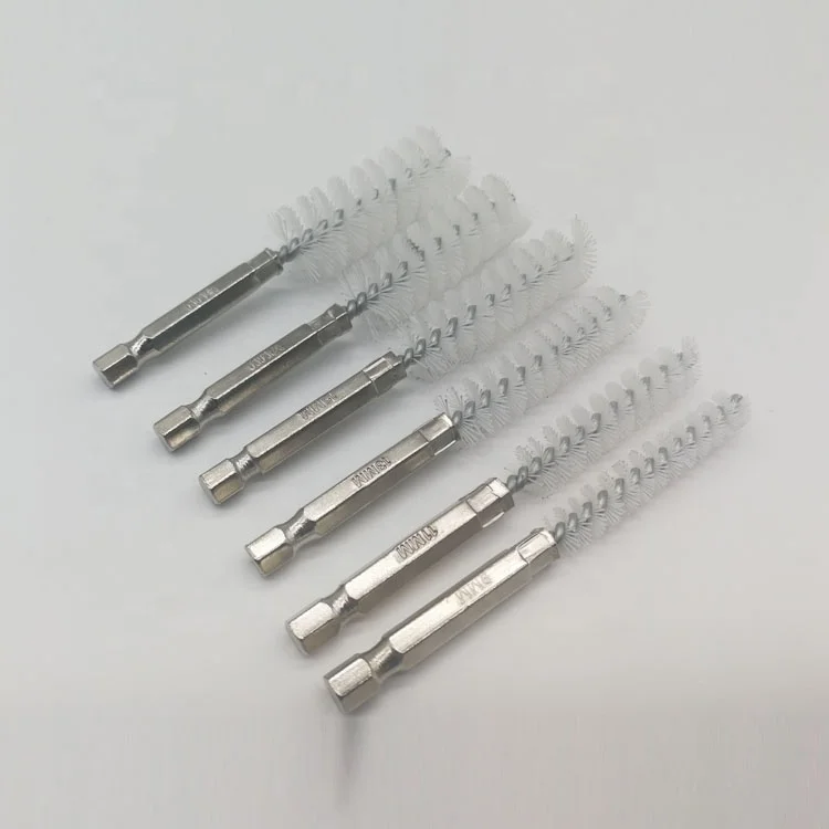 Набор щеток с шестигранным хвостовиком 1/4 дюйма, проволока из стали/латуни/нейлона с быстроразъемной отверткой 2 шт.