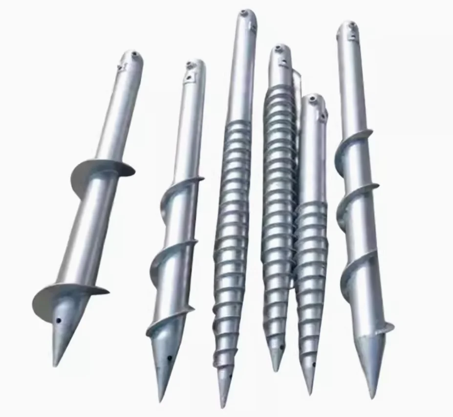 High Quality Ground Screw Pile & Spiral Ground Pile For Solar Ground Mounting system