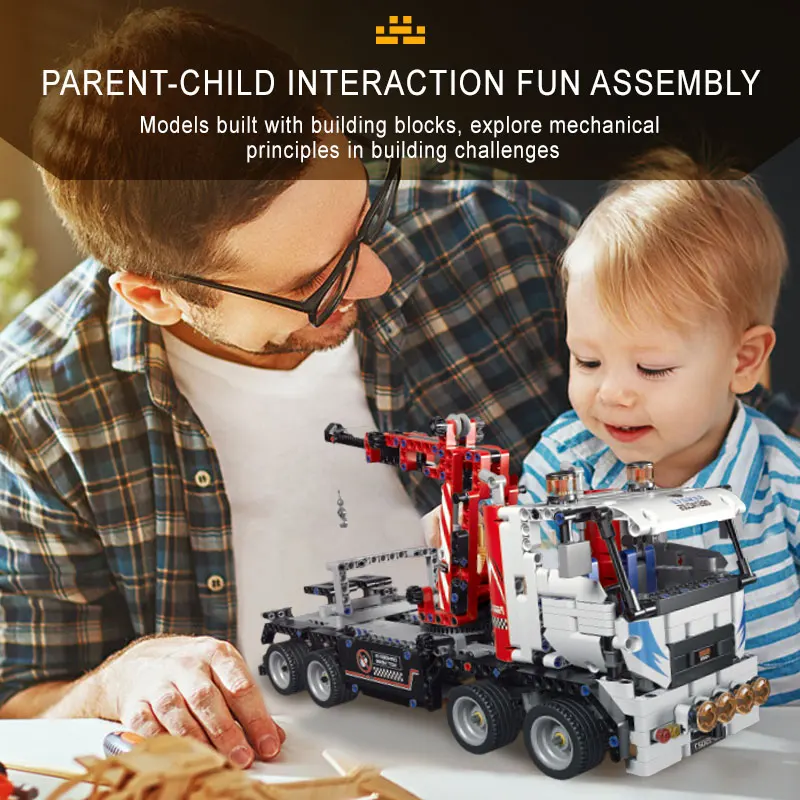 Mould King 15027 High-Tech RC Sets The Remove Obstacles Truck Model Building Blocks Brick Kids Christmas Gifts