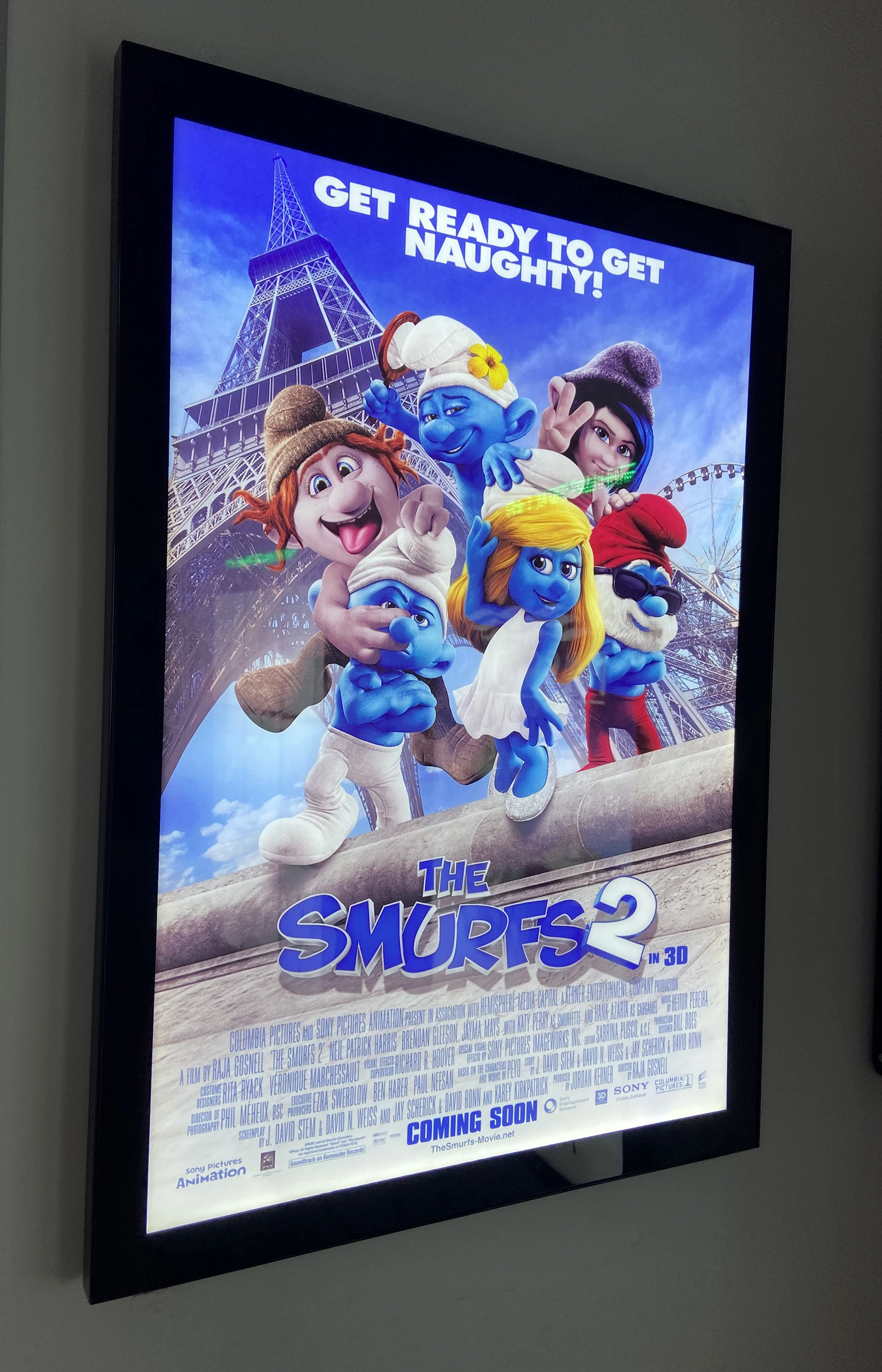 Customized Indoor Advertising Led Movie Posters Light Box Magnetic Aluminum Frame Slim Led Light Box