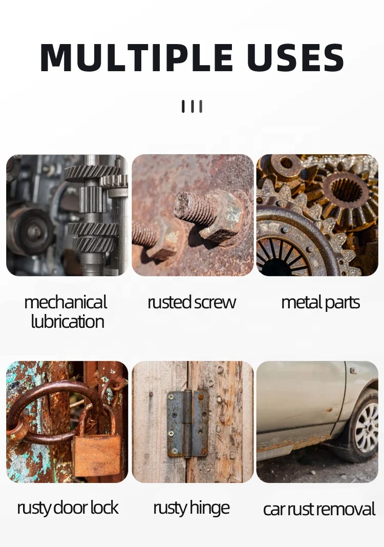 Custom anti rust lubricant spray RP7 multipurpose rust remover exclusive formula popular