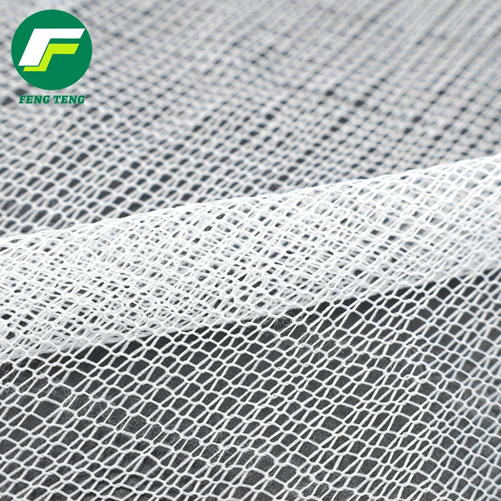 105 New Type Dacron 100% Polyester Breathable White Knitting High Stretch 0.15 Thickness Backing Fabric For Leather
