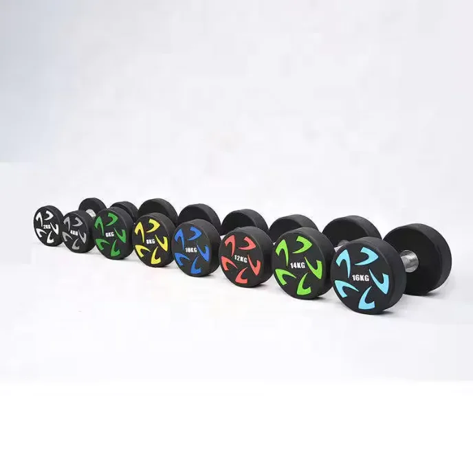 popular high quality free weight round shape CPU dumbbell