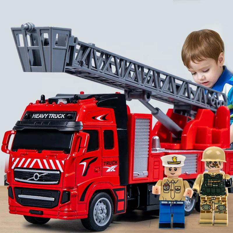 Die-cast Truck Simulation Metal Alloy Rescue Toy Car Diecast Vehicle Series fire truck metal car toys for boys