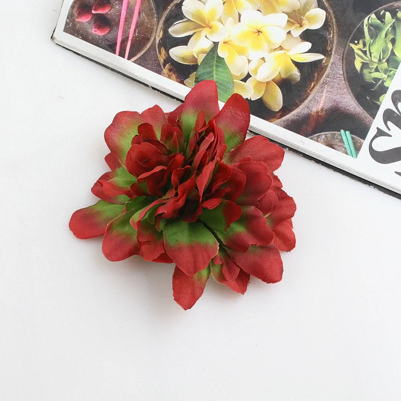 MIO 3D artificial flower hair clips handmade big flowers hairpins for women girls beach wedding headdressing sweet style