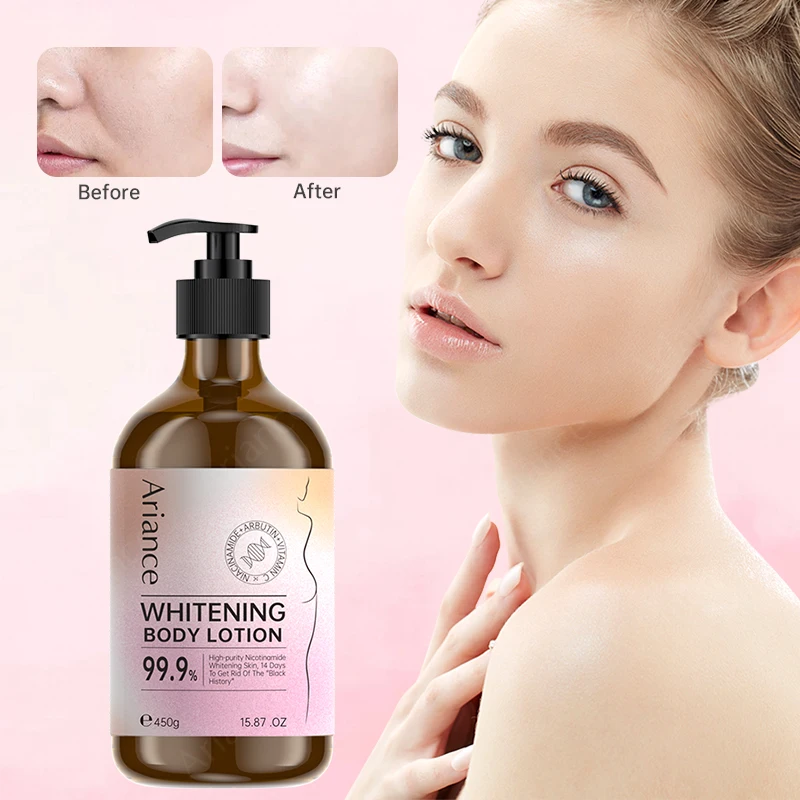 Lighten skin and moisturize skin whitening body lotion Obvious effect Whitening snail essence body lotion