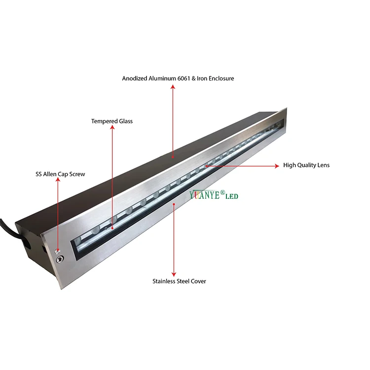 6W 9W 18W 32W Ip67 регулируемый наземный свет встраиваемый Dc 12V 24V 3000K 4000K 6500K