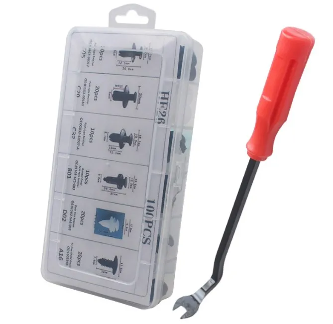 240PCS boxed buckle fasteners are applicable to Ford Toyota  universal plastic clips