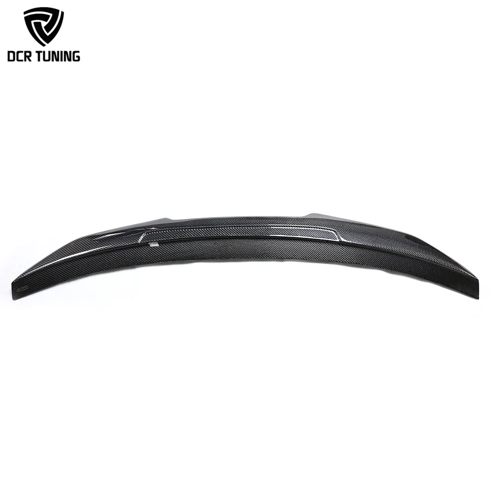 PSM Style S4 B8 B8.5 Real Carbon Trunk Spoiler for Audi Carbon Fiber Rear Spoiler Wing Highkick Duckbill Back Boot Lip 2010-2016