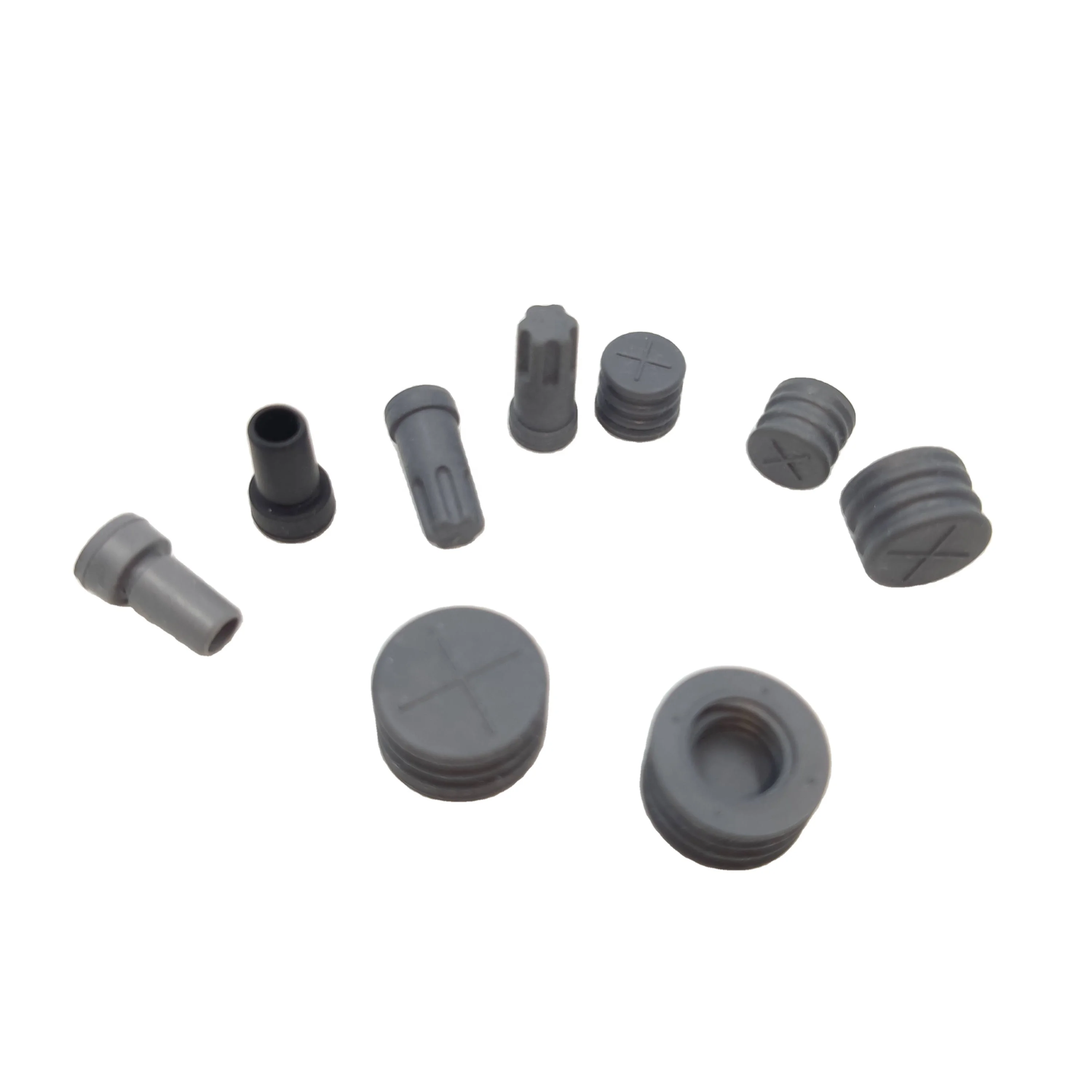 7MM 8MM 9MM syringe plunger stopper for 1ml 3ml 5ml 10ml vaccine caps iso13485