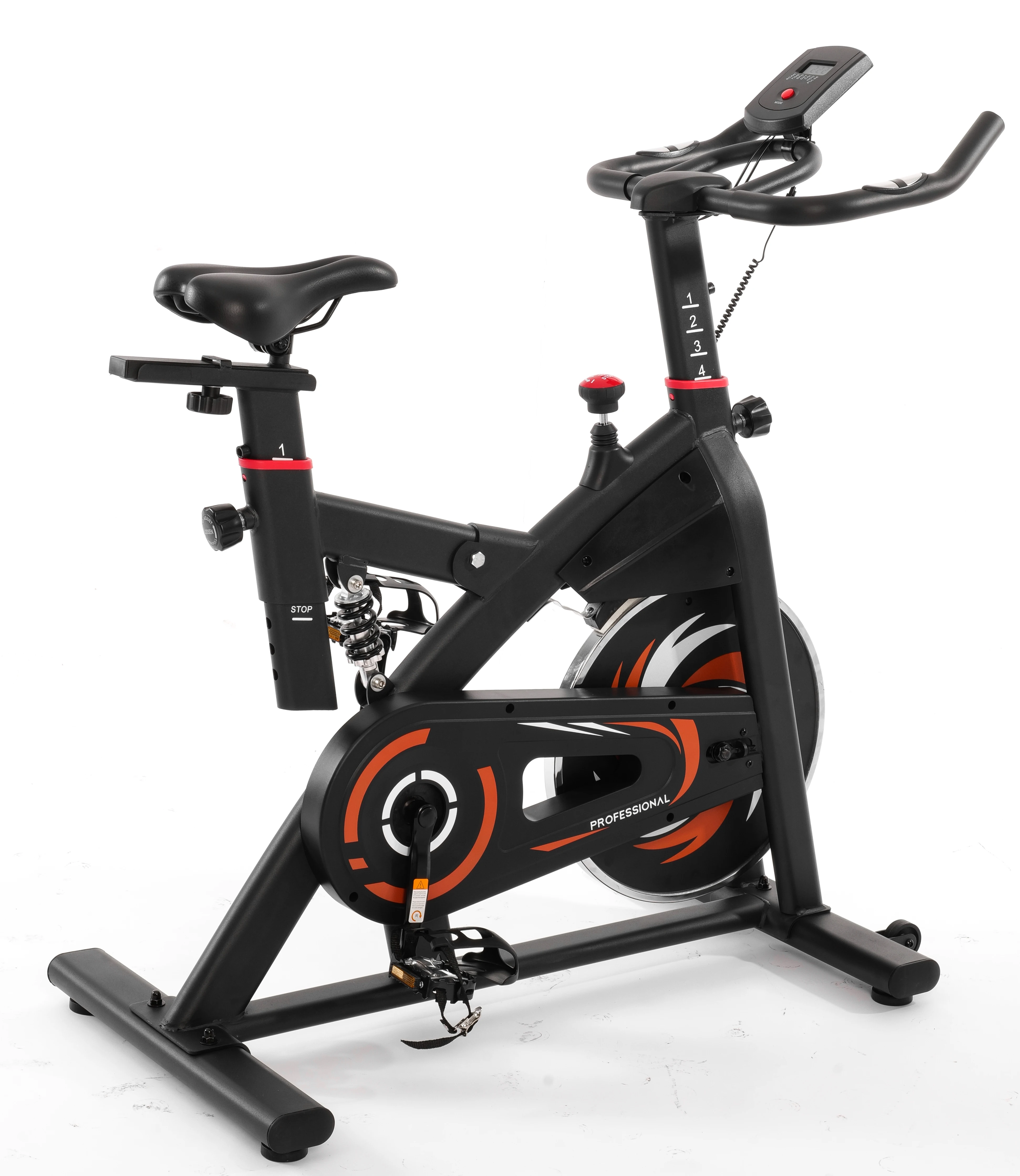 High Quality Steel Stationary Spinning Bike Indoor Exercise Bike with Belt Drive System