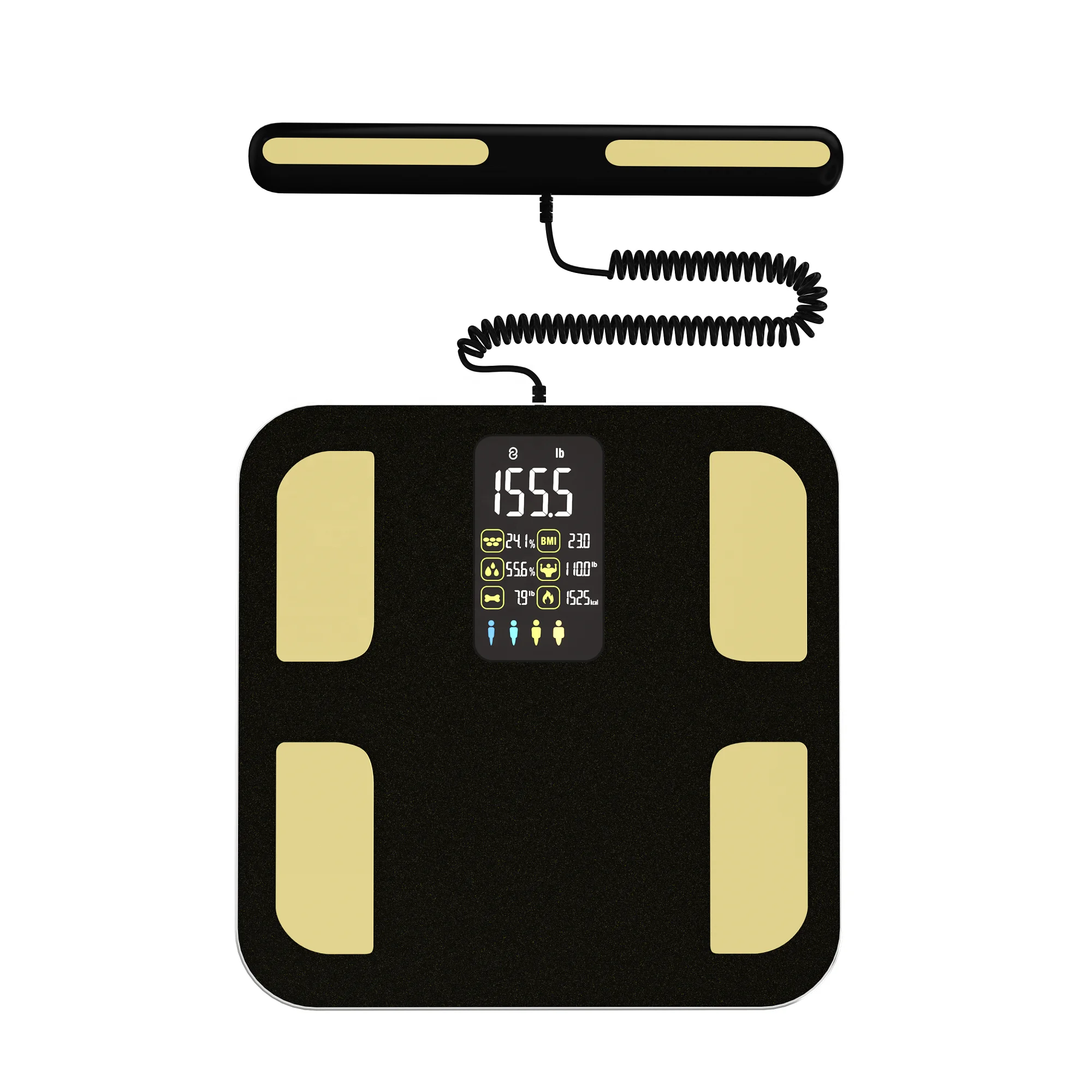 Rechargeable Smart Home Body Scale Digital Display Analyzes Body Fat Mass Measuring Scale