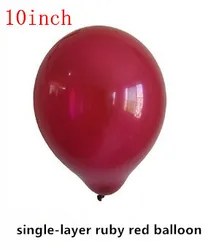 10 дюймов Круглый двойной слой Сердце Красный Гранат оптовая латексные шары у нас