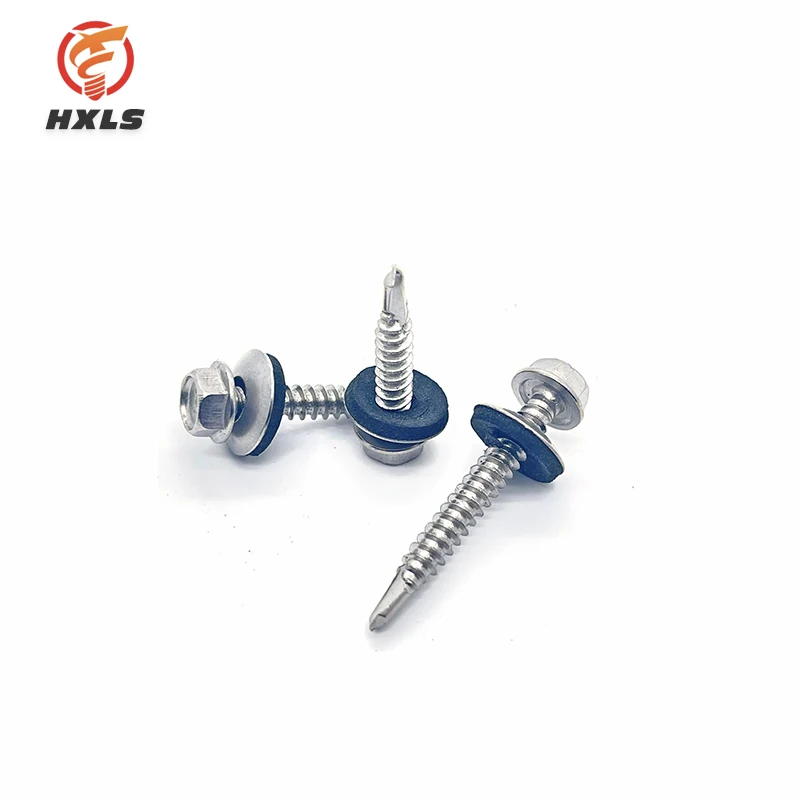 410 Steel Self-Drilling Screws With 12# Hex Washer Head Fast Shipping Zinc Finish Tapping