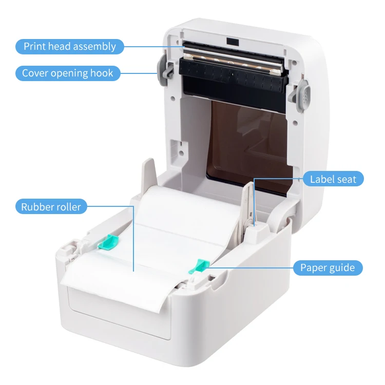 Xprinter Xp-420B 4 дюйма термопечати 203 точек/дюйм Usb этикеток Принтер для