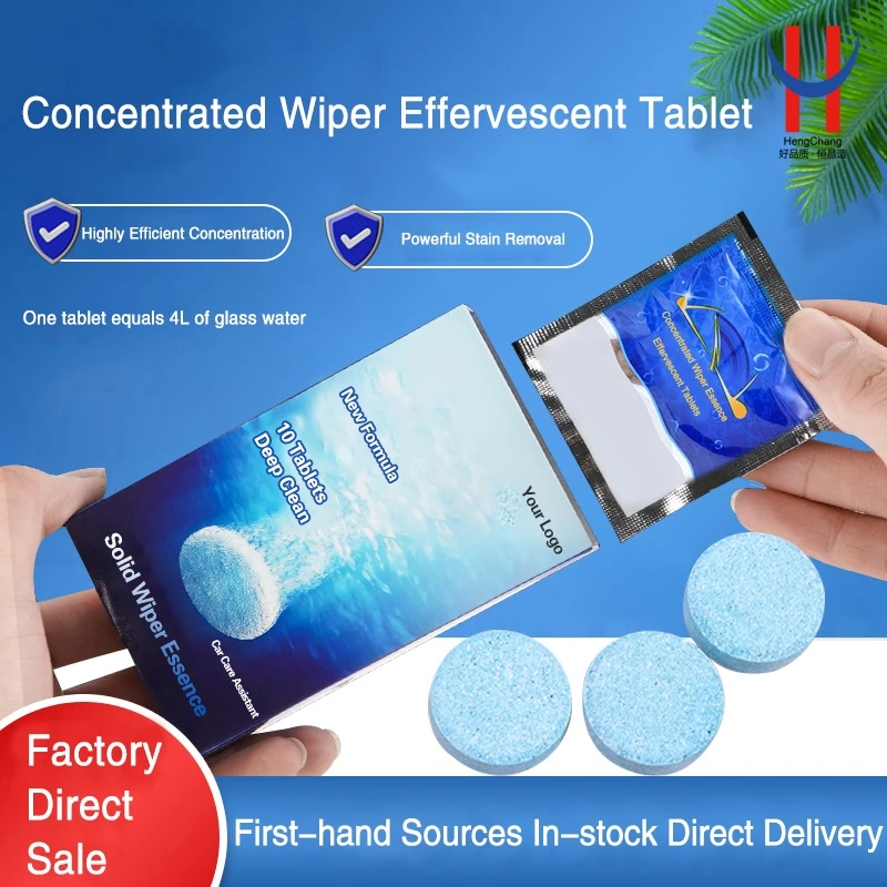 Hot selling soluble car eco window auto windshield glass cleaning wiper effervescent tablets