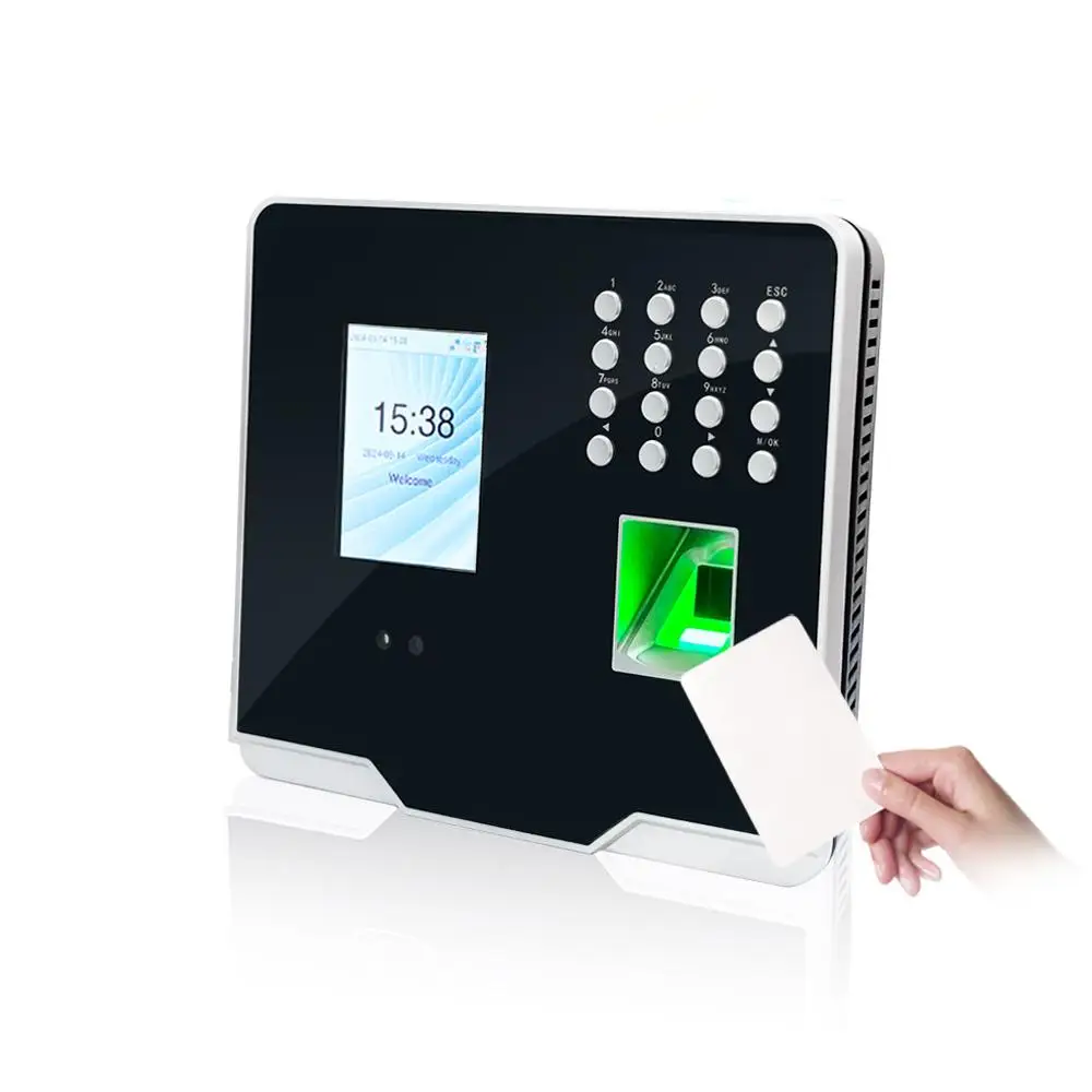 Система биометрической посещаемости для лица/отпечатков пальцев/RFID-карты и портативный терминал контроля доступа с аккумулятором/TCP/IP/USB