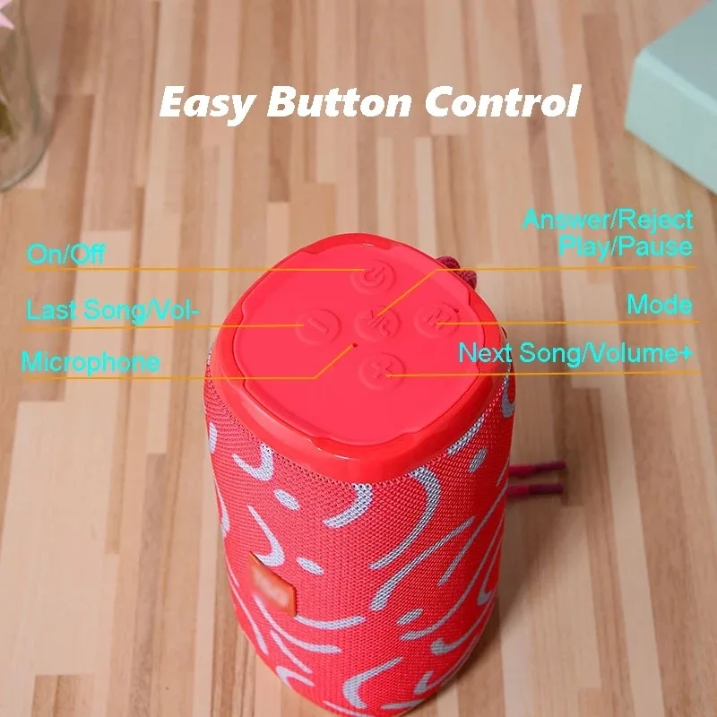 Hot Sale Wireless IPX5 Waterproof Blue tooth 5.0 Speaker with Deep Bass Longer Playtime Portable Speaker for Party Beach Camping