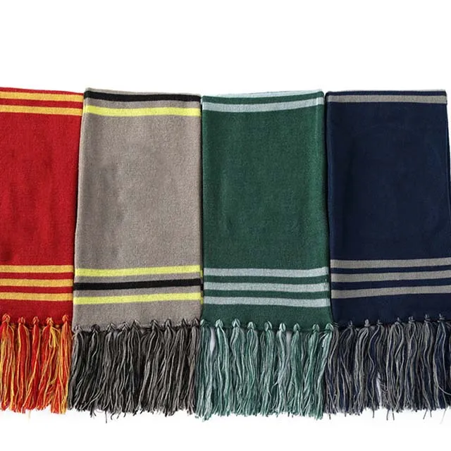 Buy Cosplay Scarf Props Christmas Halloween Scarf Products Custom Magic School Jacquard Scarves