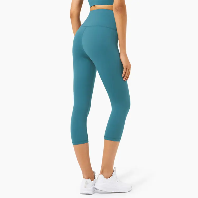 Womens Clothing Gym Fitness Custom Seamless Cropped High Waist Corset Leggings