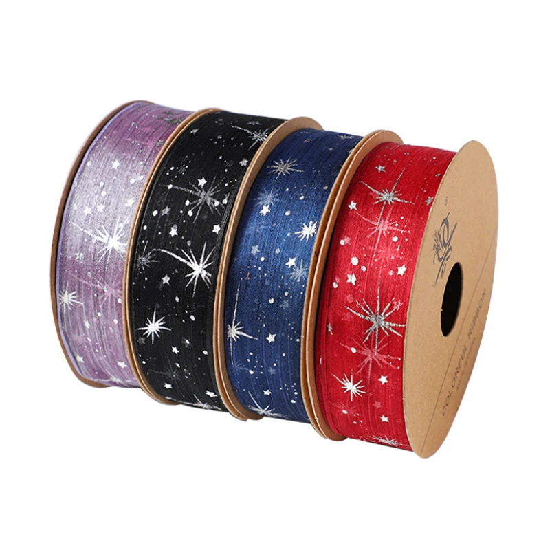 Wholesale Party Wedding Supplies custom logo Cheap stock Pink red White Diamante Mesh Ribbon for Cake Decoration Diamante Ribbon