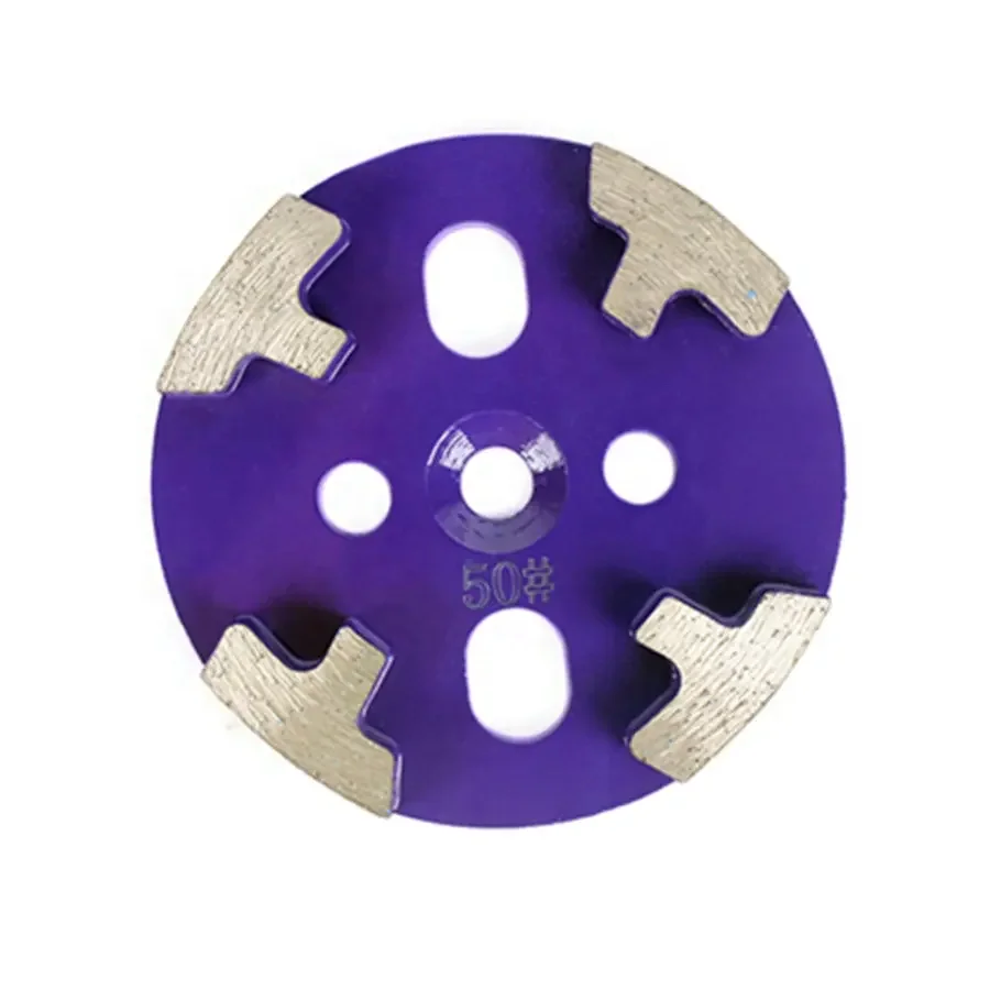 4 inch T segments diamond grinding disc or pad for concrete floor grinding
