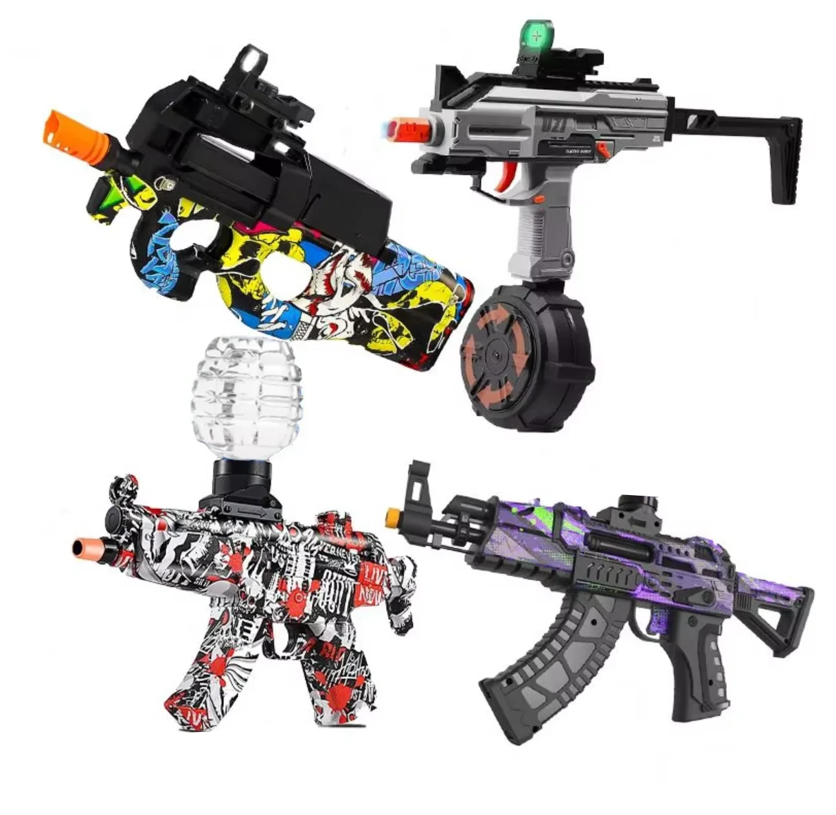 2024 electric gun de gel blaster uzi toy gun