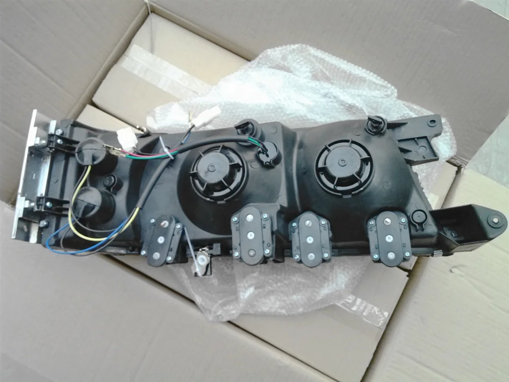 Autobuses Faros Delanteros Golden Dragon Coaster Minibus Front Headlight Head Lamp with Protector HC-B-1154