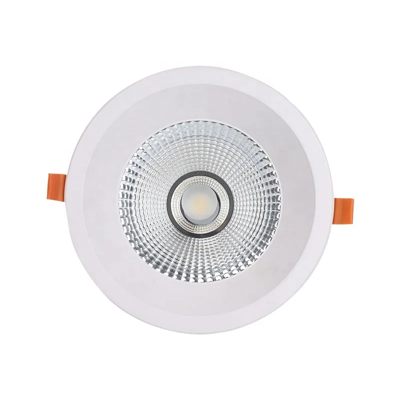 5 Years Warranty Spotlight 60degrees Aluminum Die Casting Housing Downlight 15W 24W 30W 36W CRI80 Flicker Free LED COB Downlight