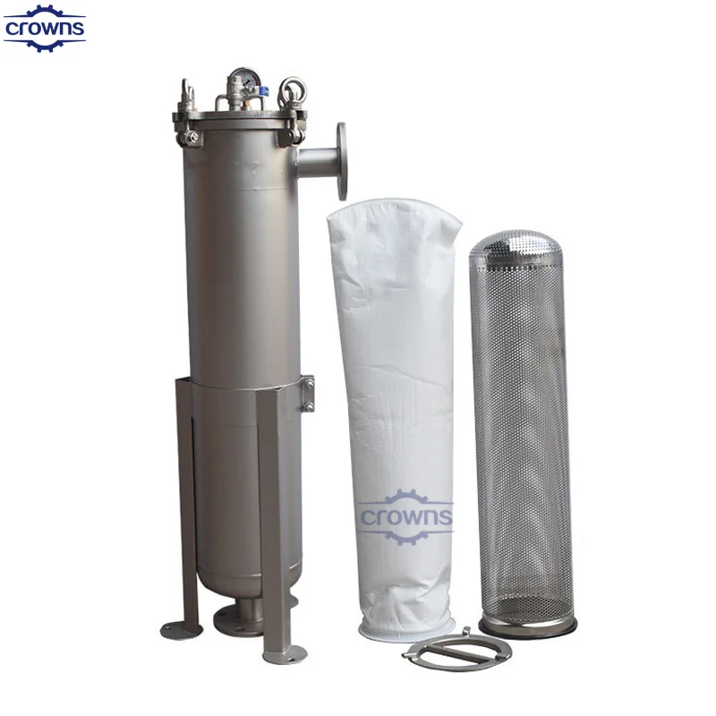Stainless Steel 304/316L Bag Filter Housing for Industrial Water Treatment