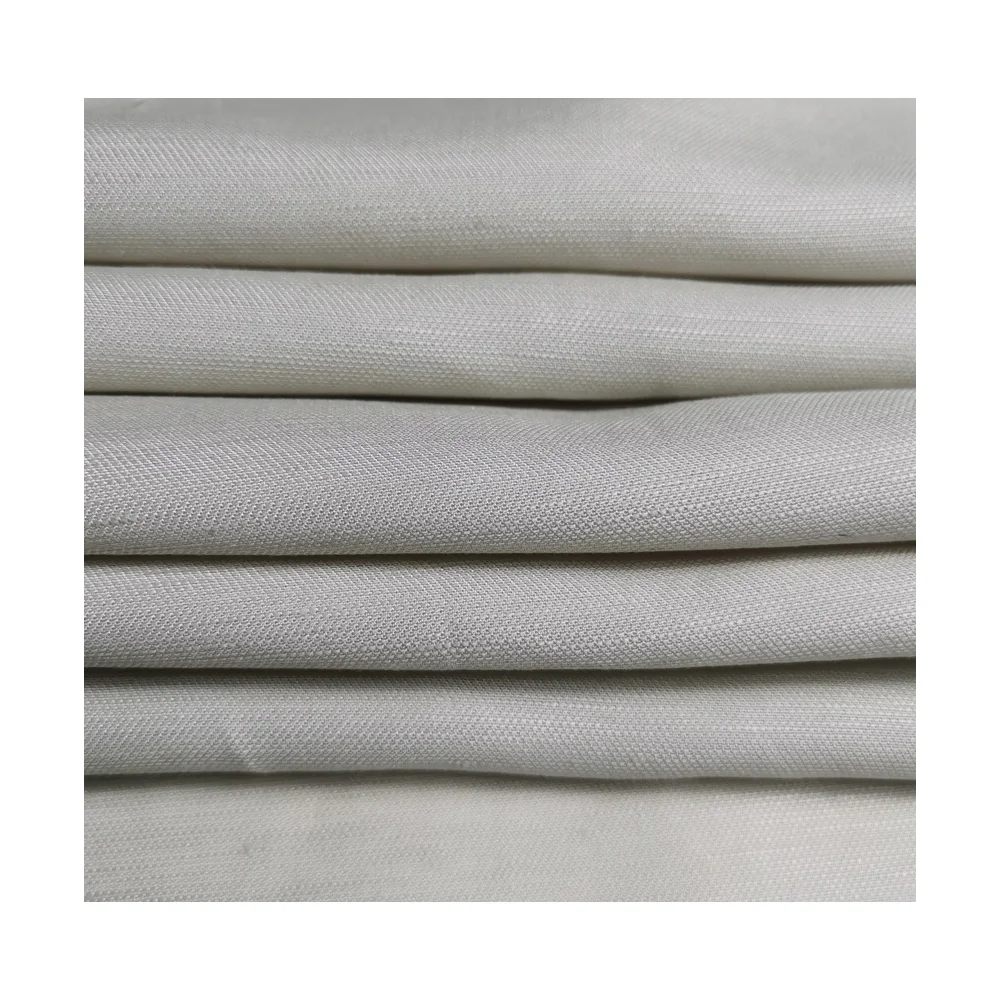  Высокое качество смесь хлопка и льна tencel lycoell slub однотонные ткани для