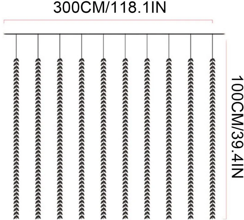 Home Room Decorations Small Vine Leaves Led Strip String Light with Remote Control 3x1m Twinkle 100 Led Window Curtain Lights
