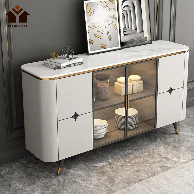 High Fashion Hallway Stainless Steel Console Table Glass Hotel Gold Frame Entry Table Marble Altar Table