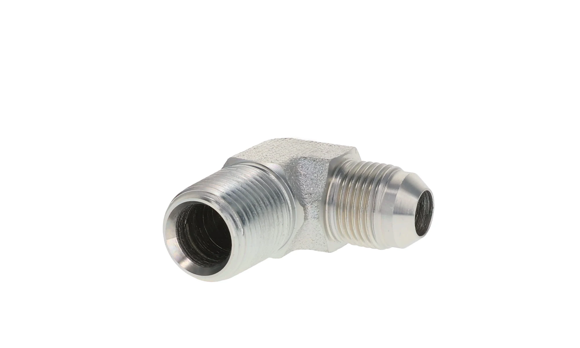 2501/1JN9 Series Carbon Stainless Steel Male JIC To Male NPTF SAE Hydraulic Fitting Connector 90 Degree Elbow Hydraulic Adapter