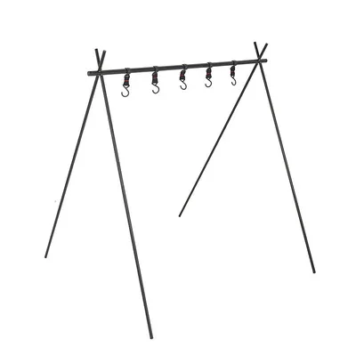 
Wholesale High Quality outdoor camping cooking tripod hanging rack campfire tripod 