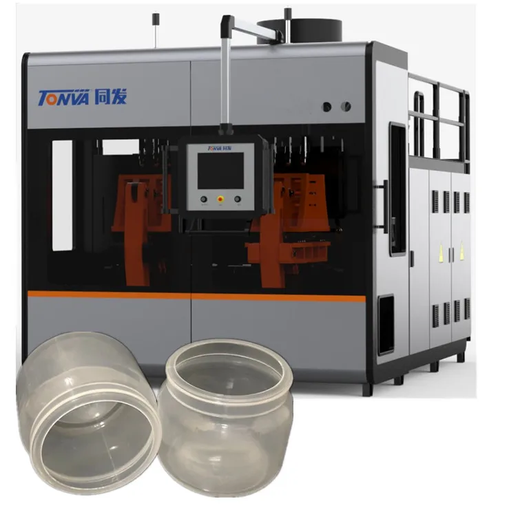High output Tonva  pneumatic or hydraulic PP Can  nut Can Honey Jar blow molding machine