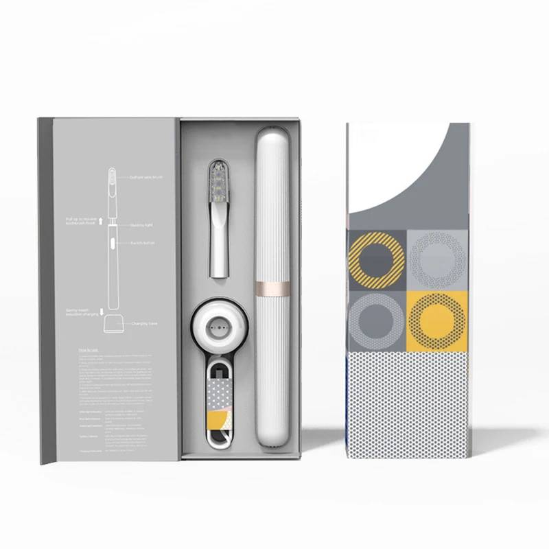 LULA Alloy Design Sonic Travel Toothbrush USB Fast Charging Powerful Electric Toothbrush Slim for Adult