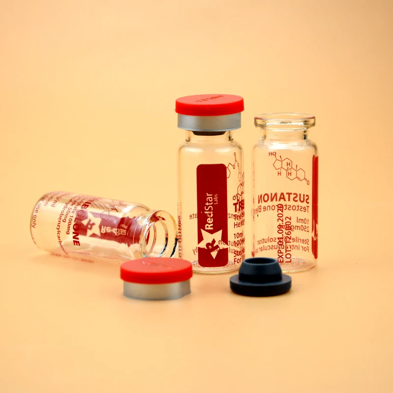 Different size available freeze dried injection vials screen logo printed 3ml 5ml 10ml pharmaceutical vial