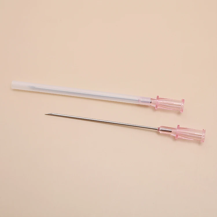 Straight 17G 70mm Length Purple Thin Wall PP PC Surgical Medical Use Disposable Introducer Needles