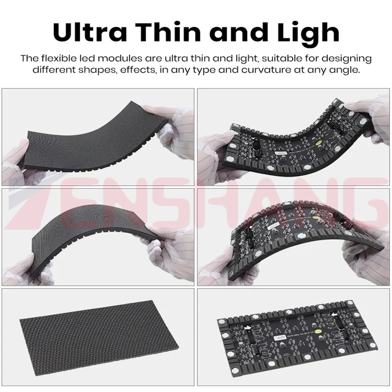 Flexible Curtain Led Display Showcase Building Advertising Glass Flexible Led Display Screen Flexible Oled Screen