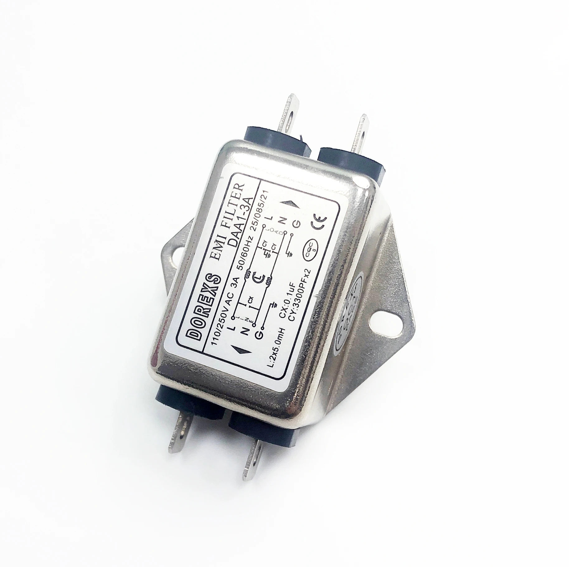 Высокопроизводительный однофазный фильтр низких частот EMI EMC, подавитель шума, силовой фильтр