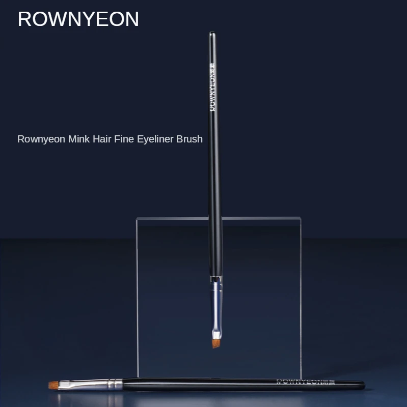 ROWNYEON 2 шт Пользовательский личный ярлык черный металлический плоский угловой набор кистей для подводки