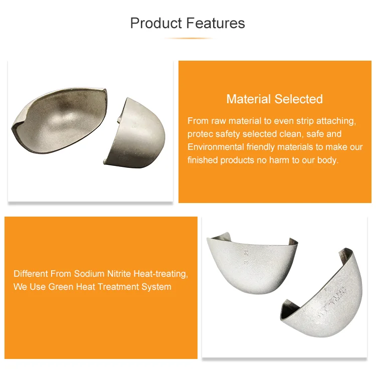 Aluminum Safety Toe Cap Inserts Work Shoes With Metal Toe Cap