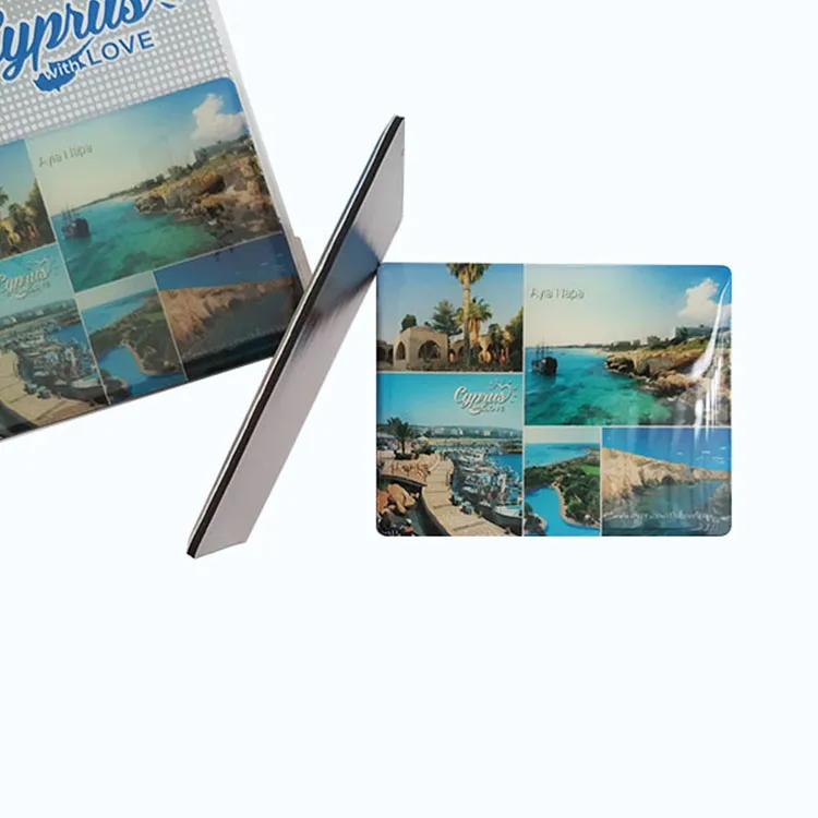 Hot Sales Good Quality Custom Printing Rectangle Epoxy Non-toxic PP/PVC Rubber Fridge Magnet For Promotion